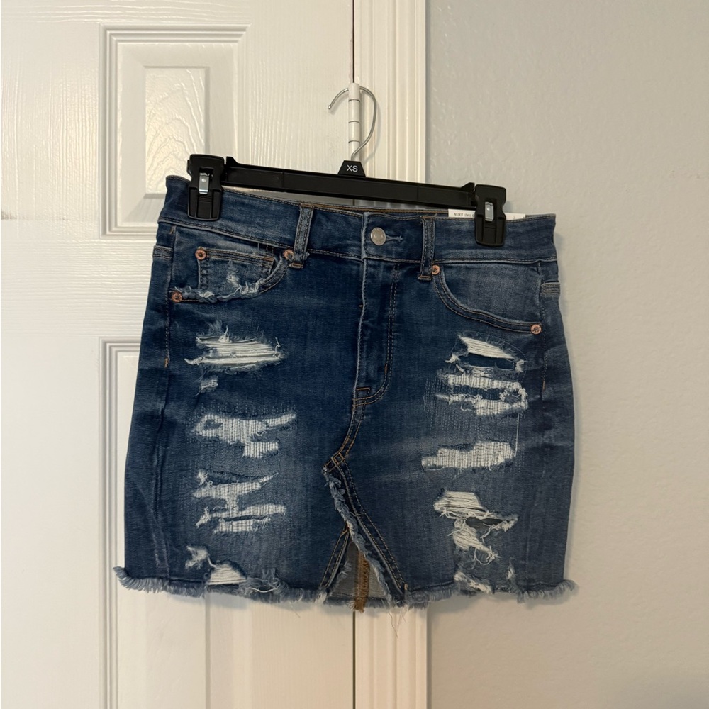 American Eagle Outfitters Blue Mini Pencil Skirt Tag On